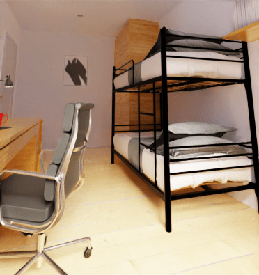 Plus d’espace avec les lits superposés Morphy